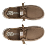 WENDY STRETCH CANVAS Mocassino Slip-on Taupe