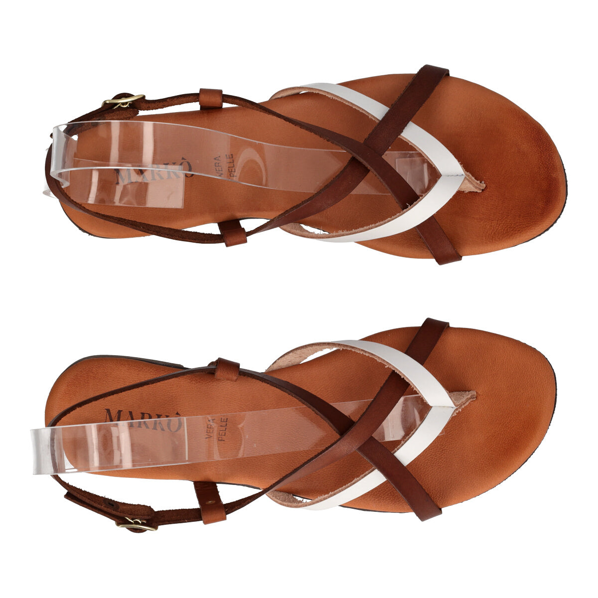 Sandali Infradito Donna Mattone e Bianchi