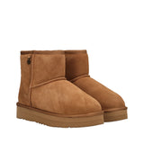 Stivaletti Donna Camel in Pelle