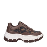 BERRETT2 Sneakers Donna Marroni e Bianche