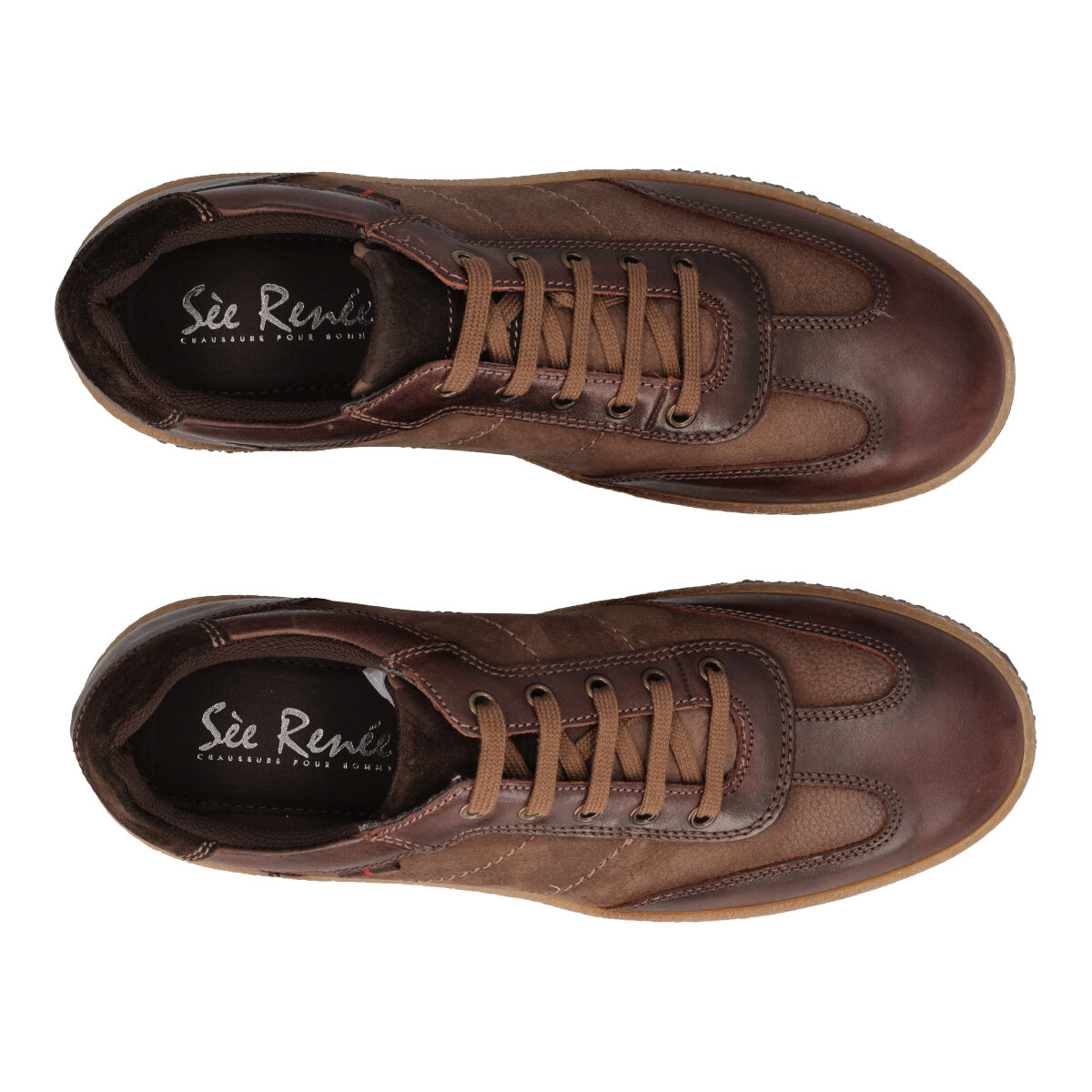 NEVIL Stringate Uomo Marroni