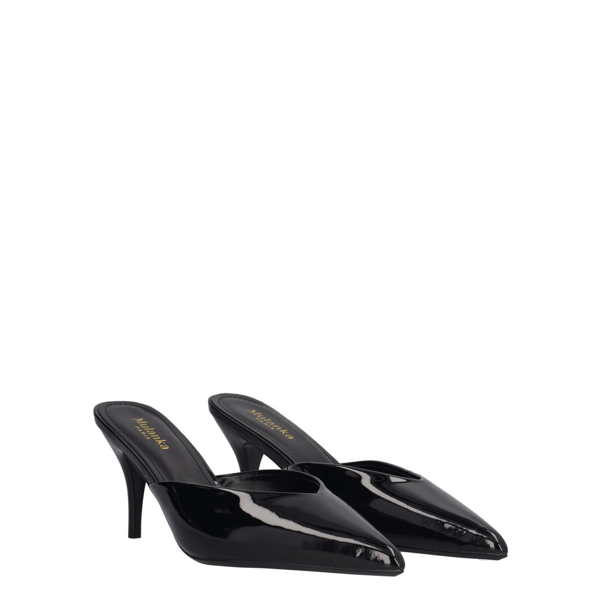 Ciabatte con tacco Donna Neri