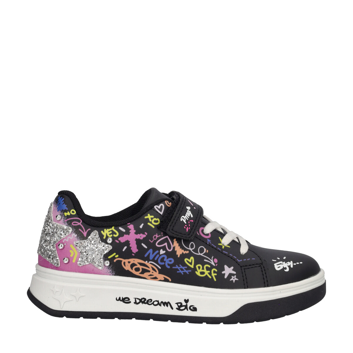 B&G GLAM Sneakers Bambina Nere