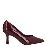 Décolleté Donna Vernice Bordeaux - Tacco 7 cm