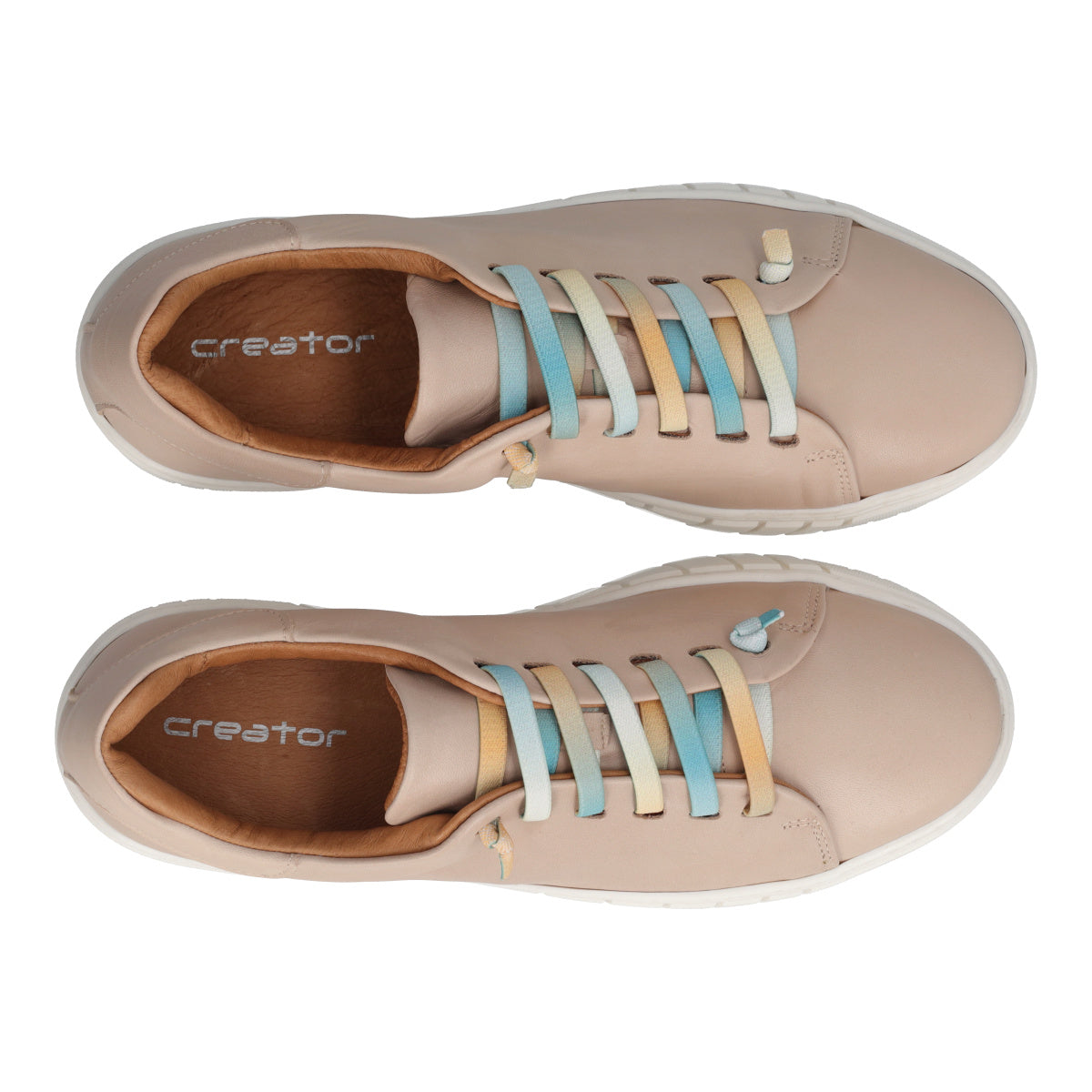 Sneakers Donna Cipria in Pelle