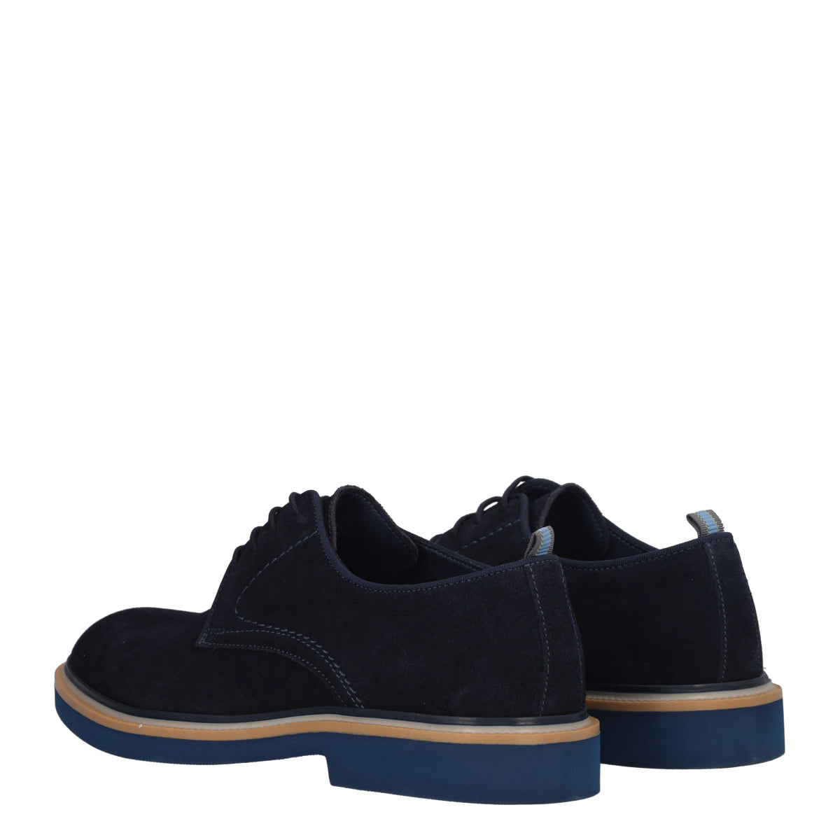 PARK Stringate Uomo Blu in Pelle