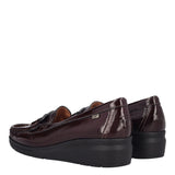 Mocassini Donna Bordeaux in Pelle