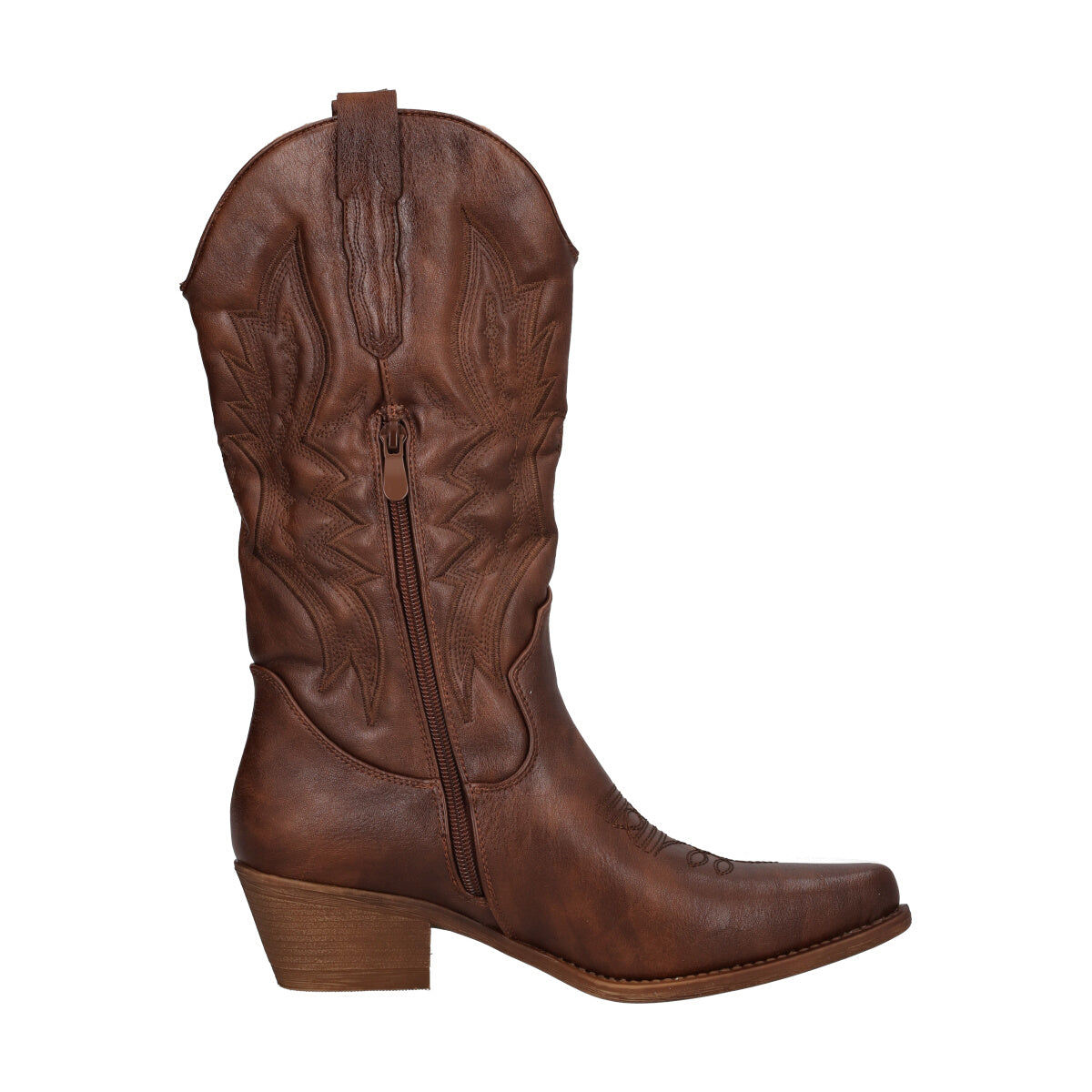 Stivale Donna Marrone Texano