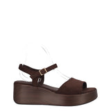 Sandalo con Zeppa Donna Marrone