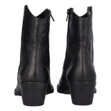 Stivaletti Texani Donna Neri in Pelle