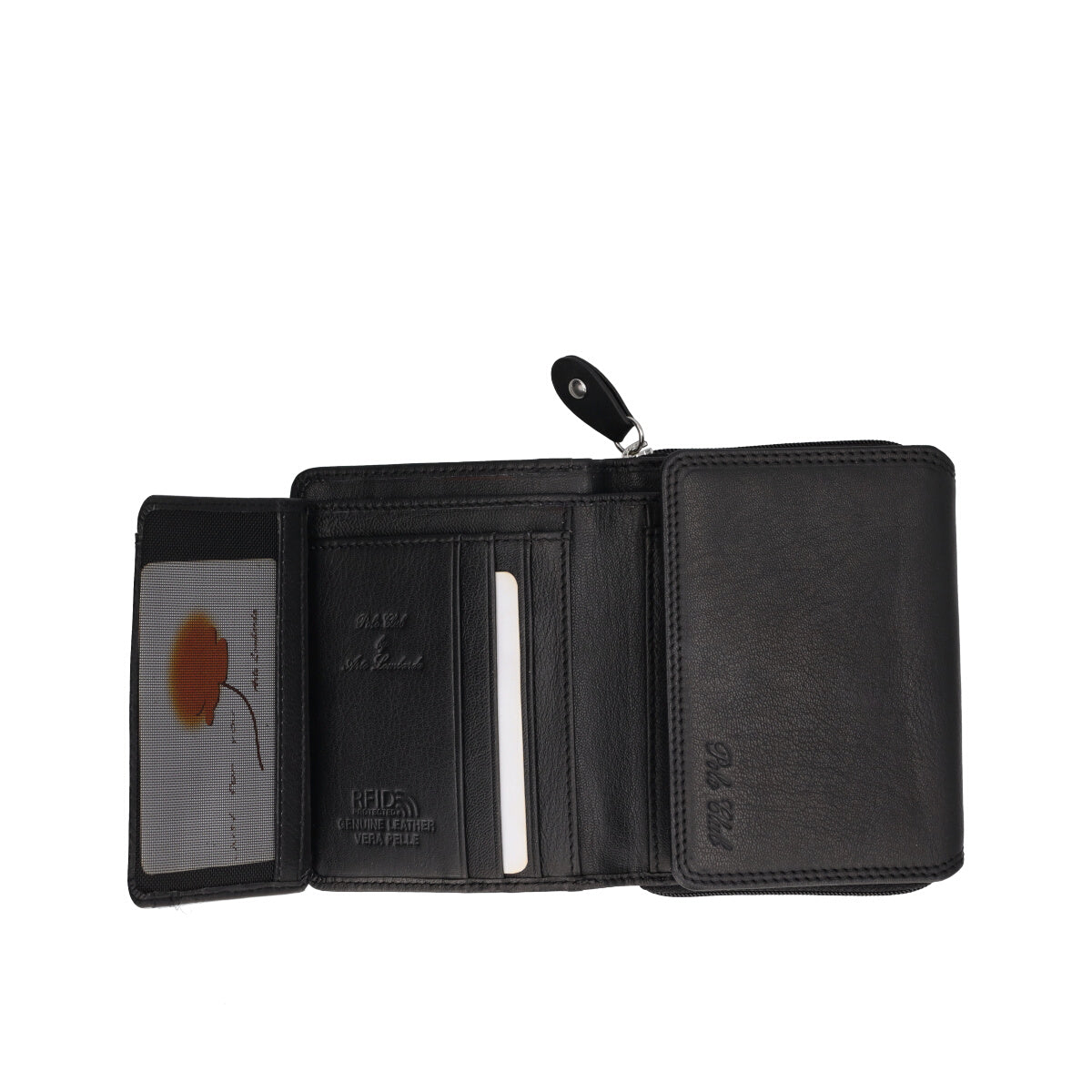 Portafoglio Donna Nero in Pelle