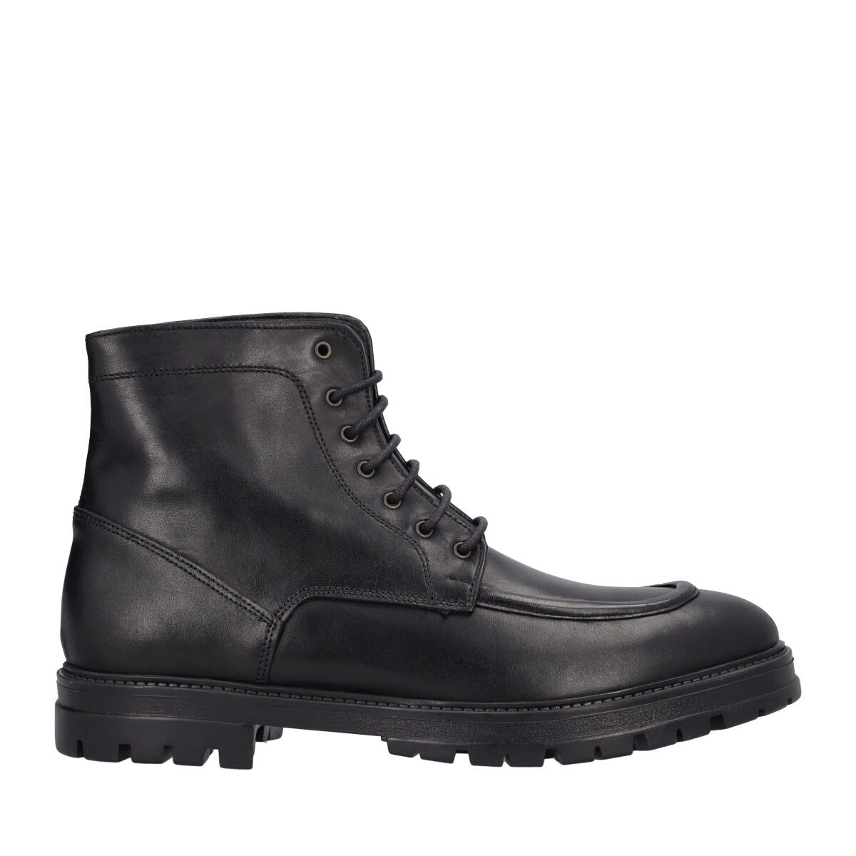 Stivaletti Uomo Neri in Pelle