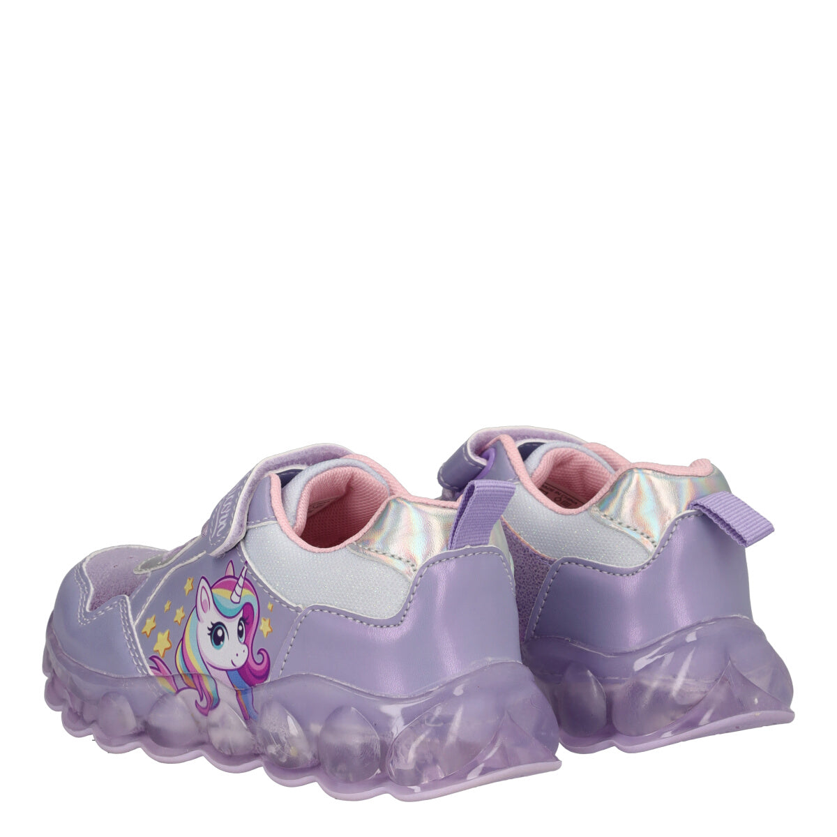 Sneakers Bambina Lilla Unicorn con Luci