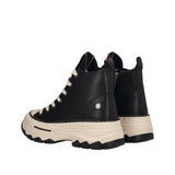 Sneakers Alte Donna Nere e Bianche