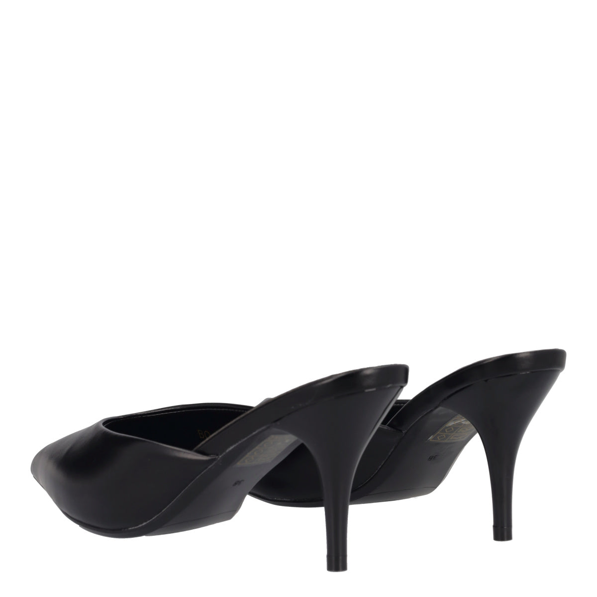 Ciabatte con tacco Donna Nere