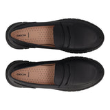 FLEXTRIDE Mocassino donna in pelle nera