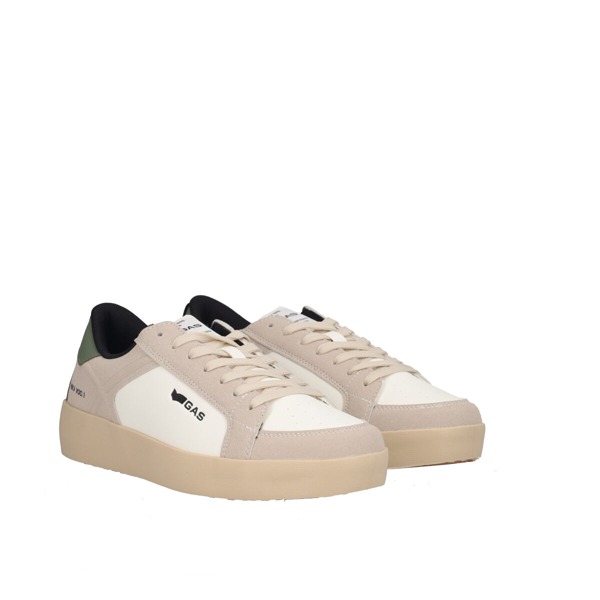 NIKA LTH Sneakers Uomo Bianche, Beige e Verdi