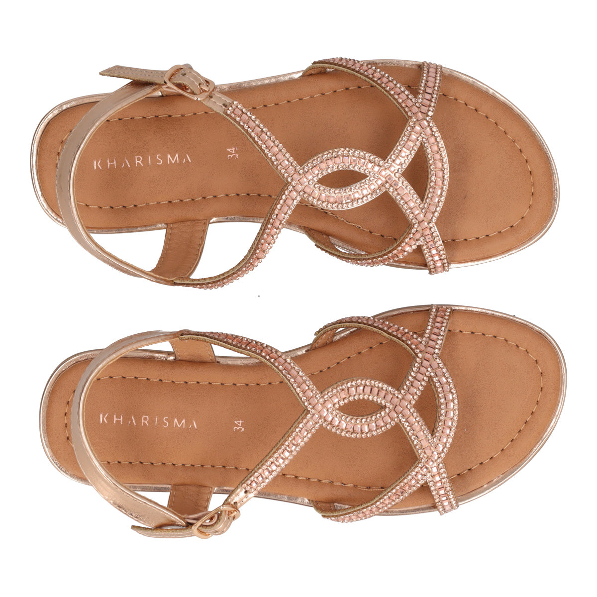 Sandali Bambina Oro Rosa