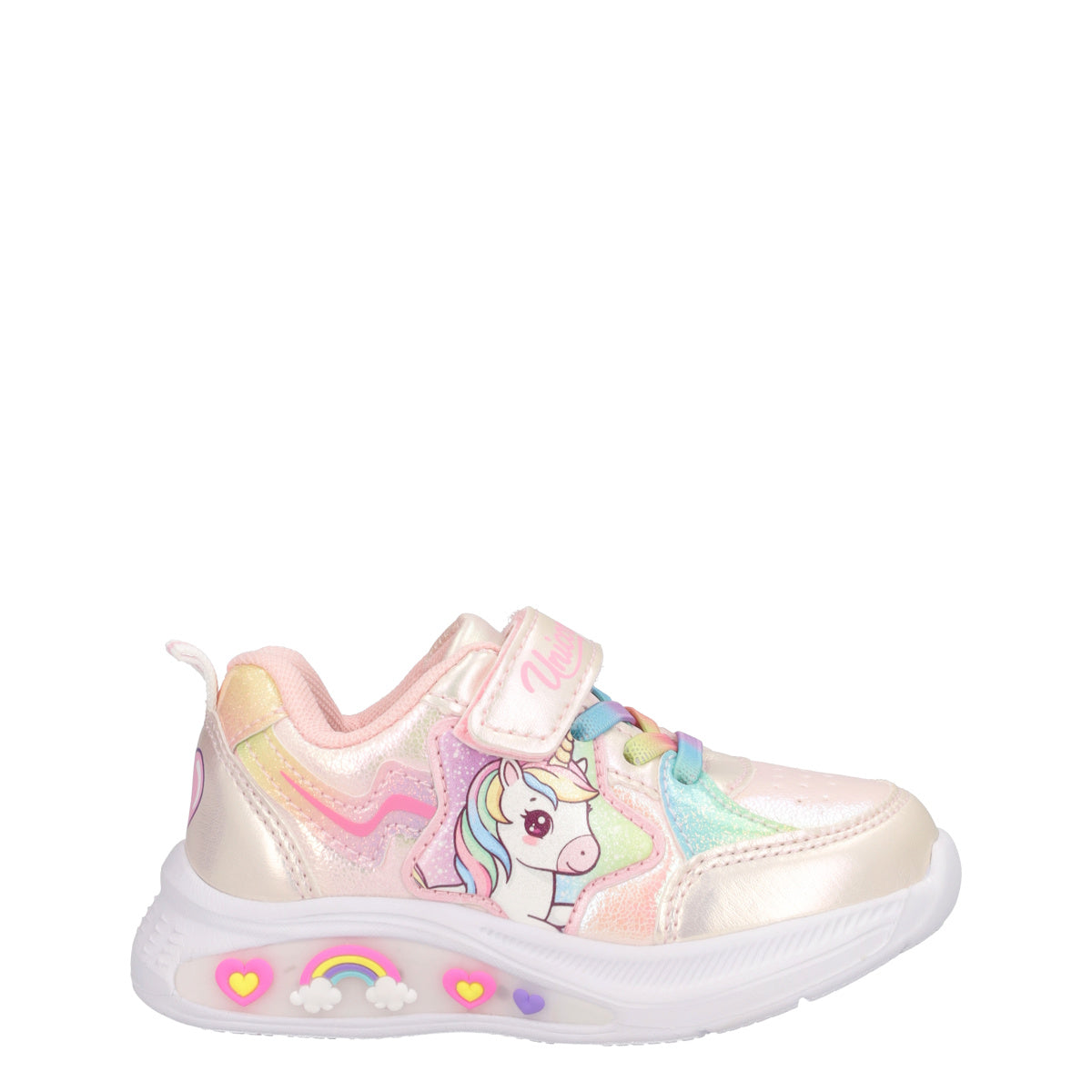 Sneakers Bambina Unicorni Rosa con Luci