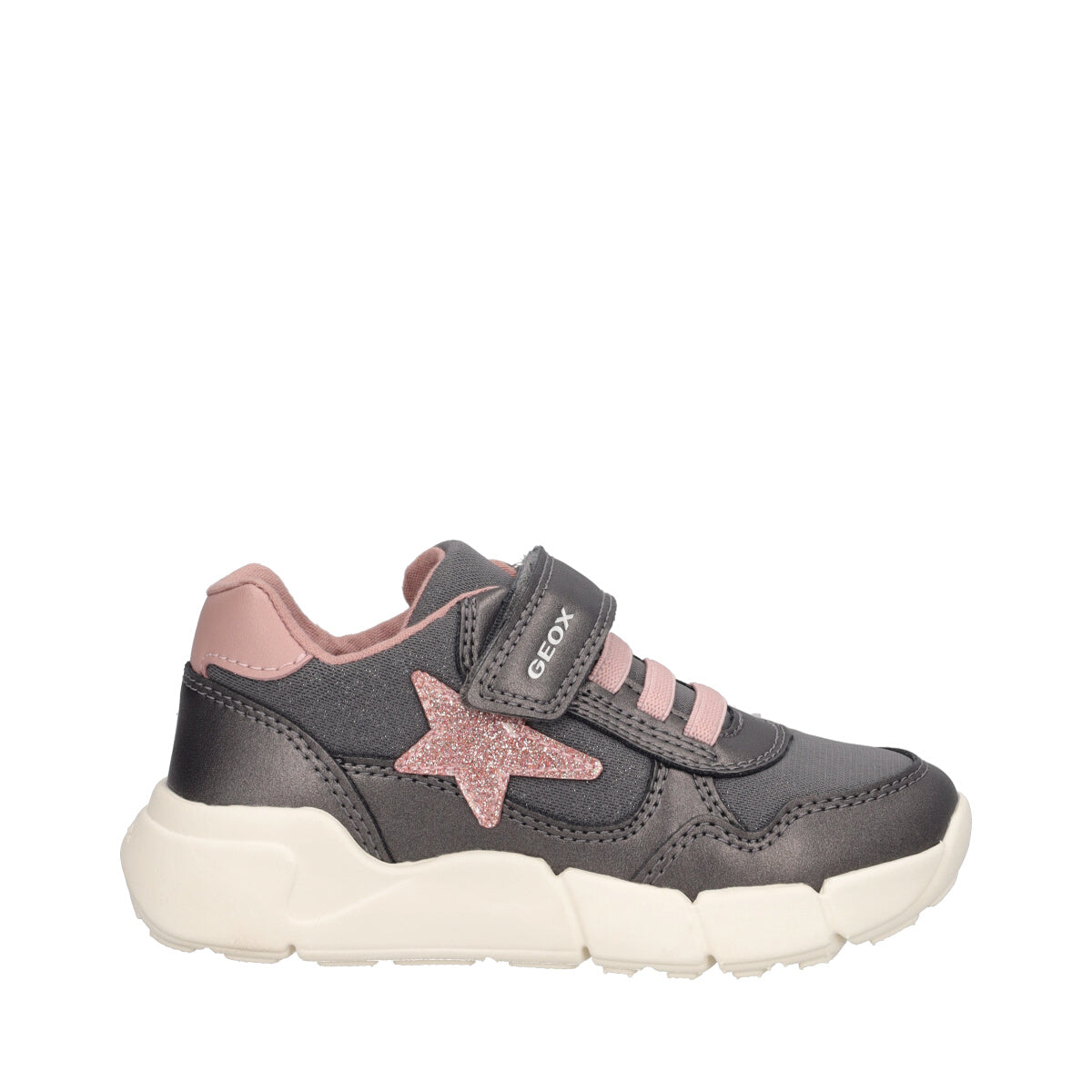 FLEXYPER Sneakers Bambina Grigie e Rosa