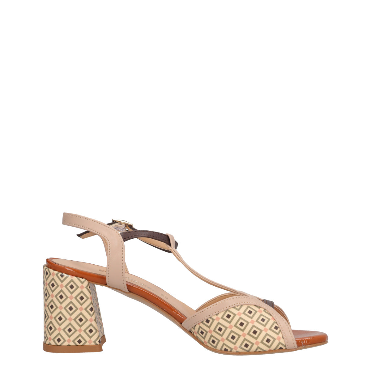Sandali con Tacco Donna Beige