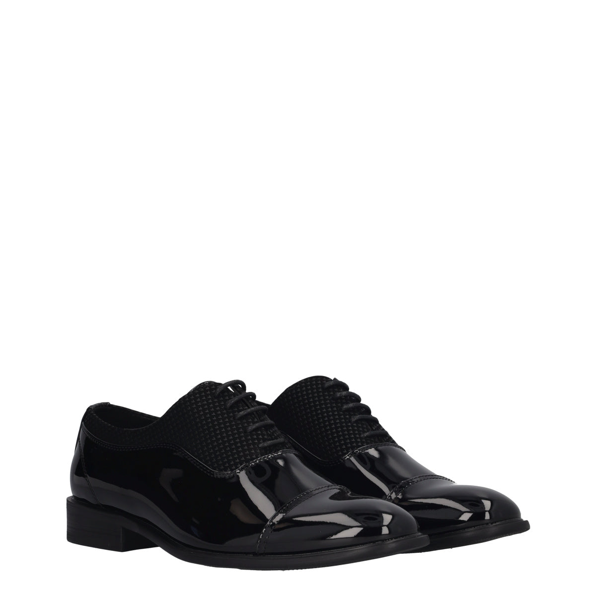 Stringate Uomo Nere in Vernice