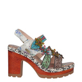 Sandali con Tacco Donna Multicolor