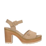 Sandali con Tacco Donna Beige