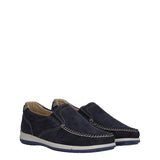 Mocassini Comfort Uomo Blu in Pelle