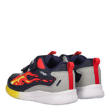 B&G INFINITY LIGHT Sneakers Bambino Nere e Rosse con Luci