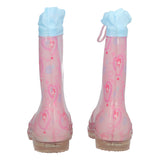 Stivali go & pvc da Pioggia Bambina Rosa - Stitch - con Luci