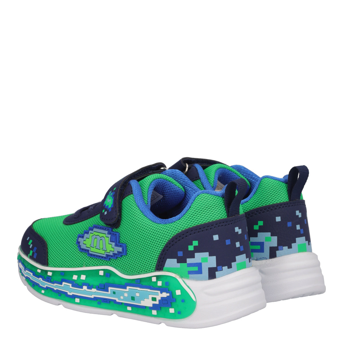 Sneakers Bambino Verdi con Luci
