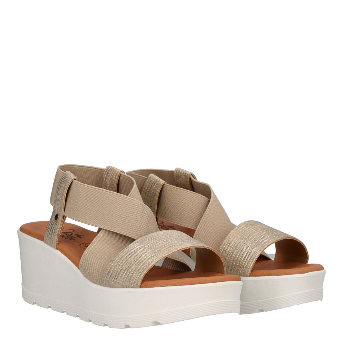 Zeppe Donna Beige-Platino
