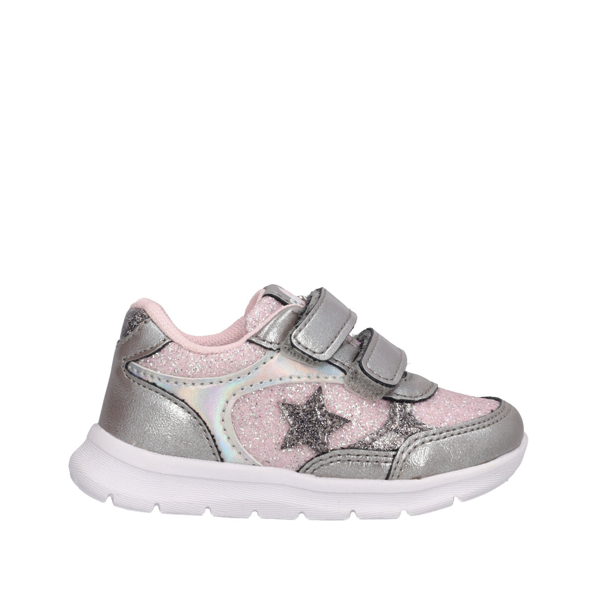 GLASS Sneakers Bambina Argento e Rosa