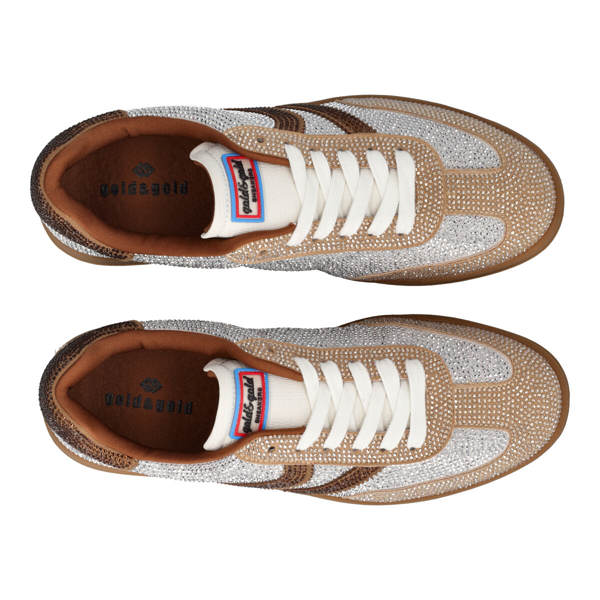 Sneakers Donna Beige e Argento