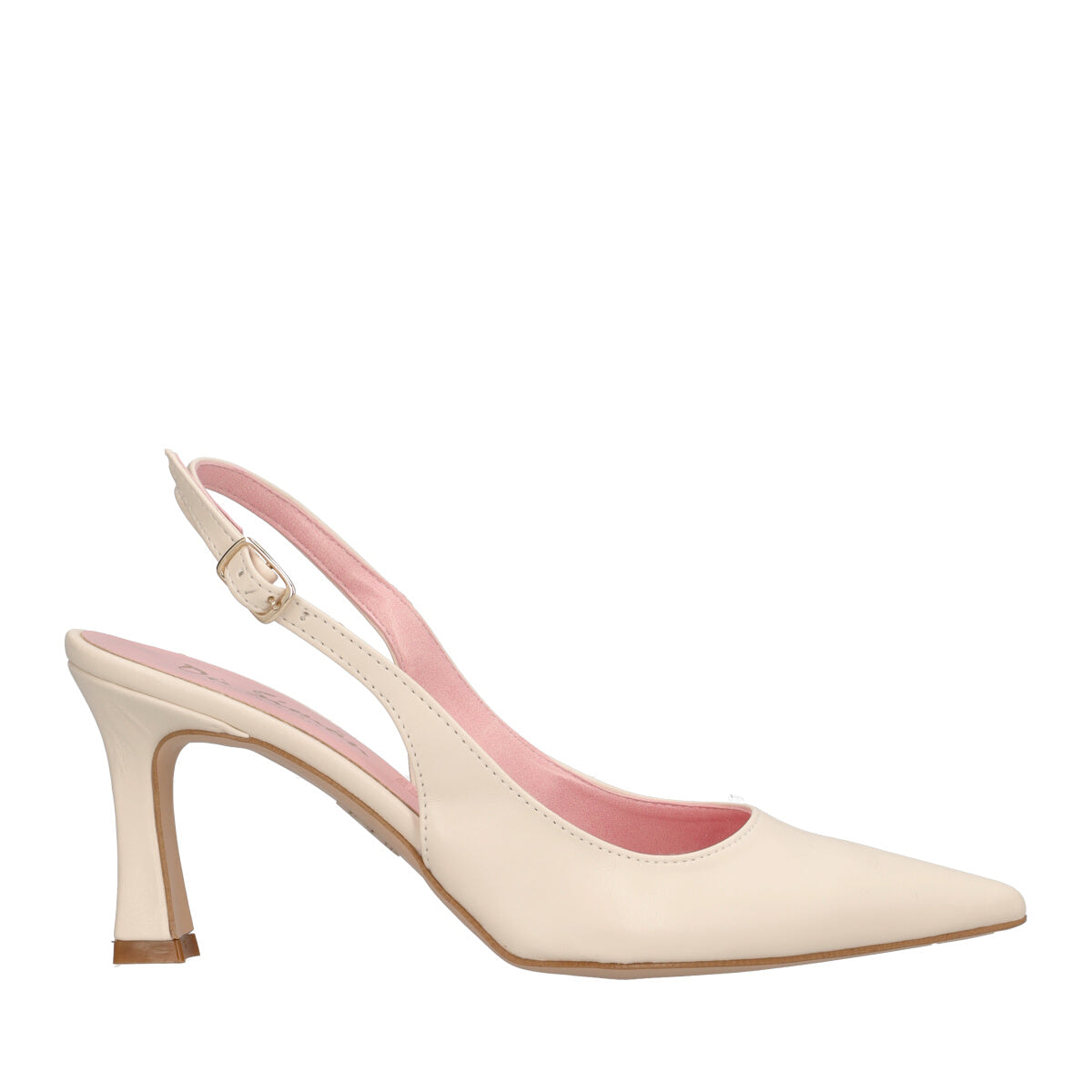 Slingback panna alta 8 cm