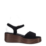 Sandalo con Zeppa Donna Nero