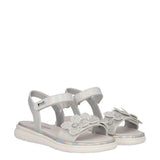 Sandali Bambina Bianchi Metallizzati