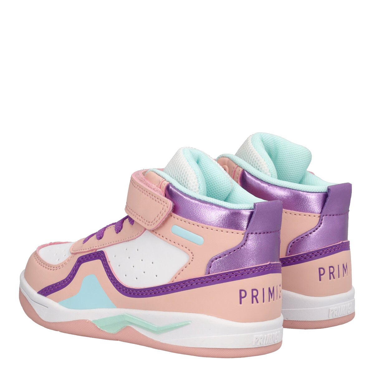BABY PLAYER Sneakers Alte Bambina Bianche e Rosa