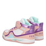 BABY PLAYER Sneakers Alte Bambina Bianche e Rosa