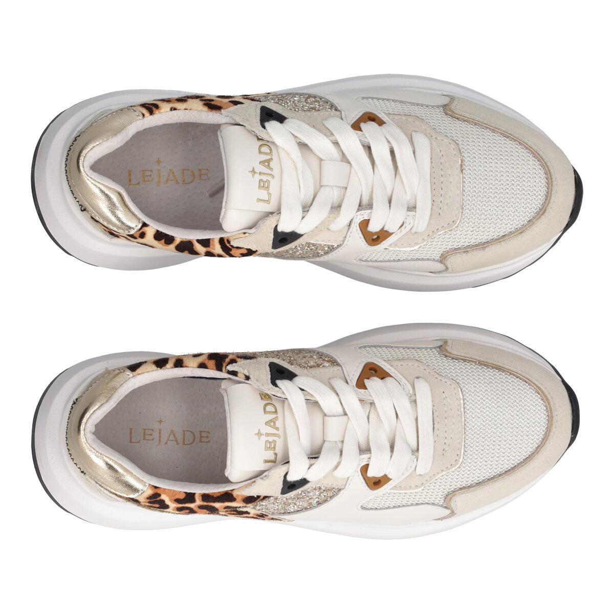 Sneakers Donna Bianche Leopard