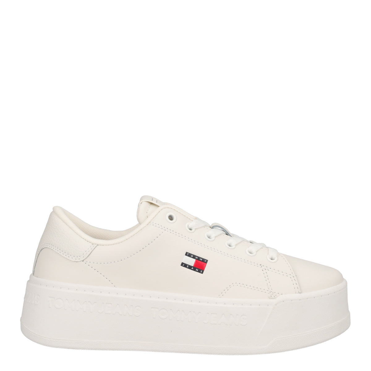 TJW SCRIPT CUPSOLE FLATFORM Sneakers Donna Ecru