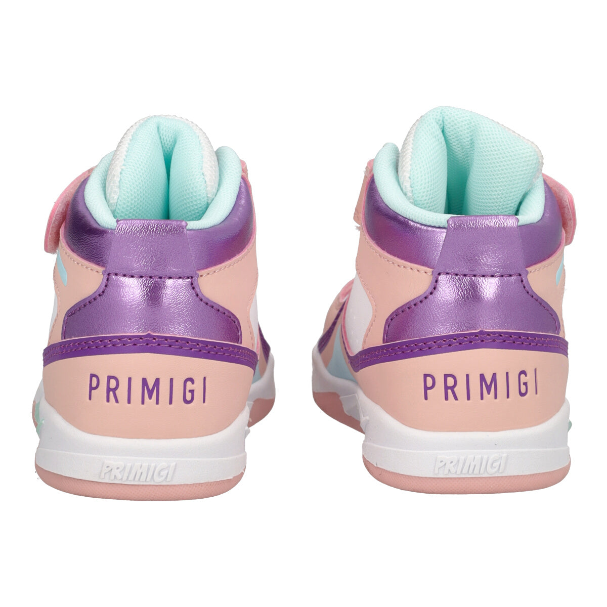 BABY PLAYER Sneakers Alte Bambina Bianche e Rosa