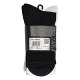 C ESS CRW 3P Calze Unisex Bianche, Nere e Grigie