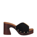 Ciabatte con Tacco Donna Nere