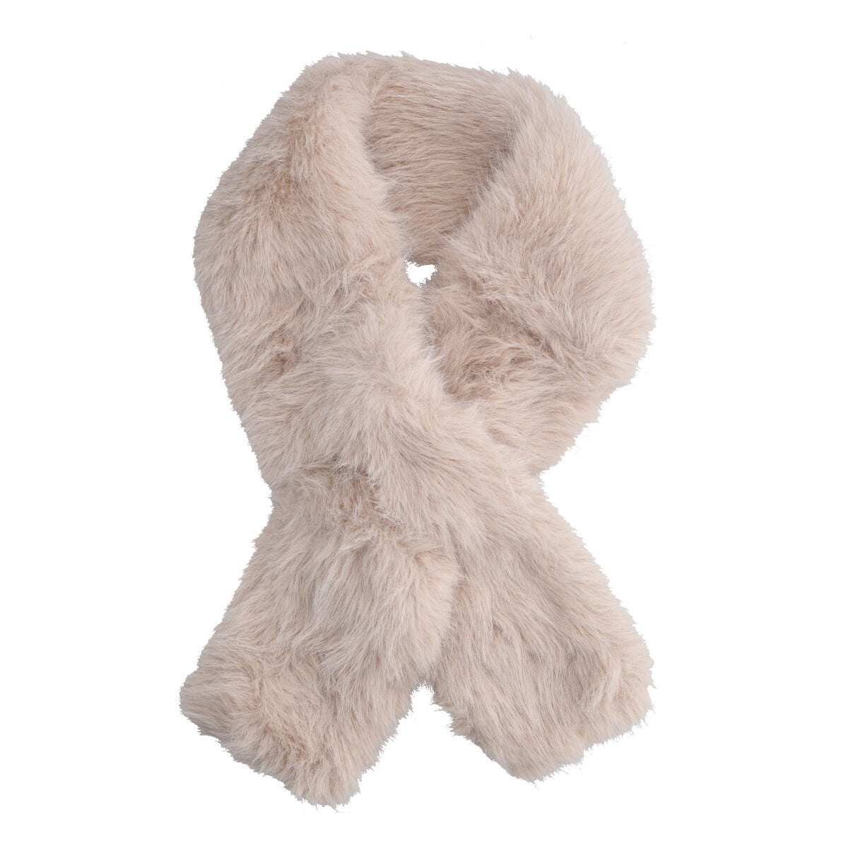 Collo pelliccia Donna Beige