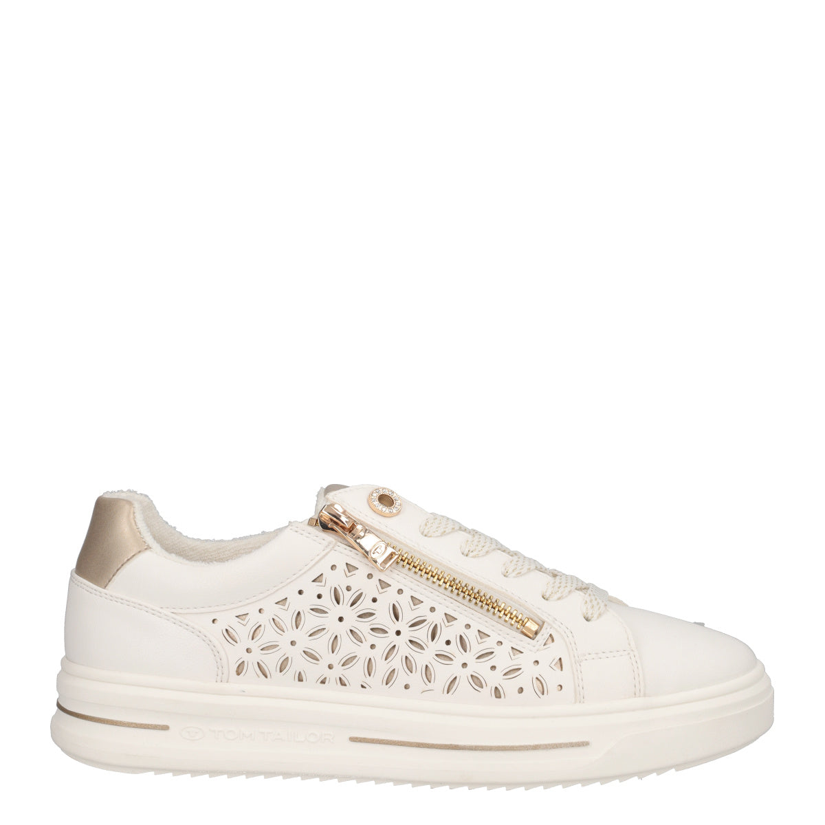 Sneakers Donna Bianche e oro