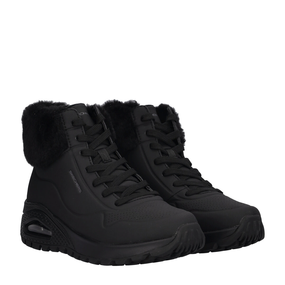 UNO RUGGED FALL AIR Polacchini Donna Neri