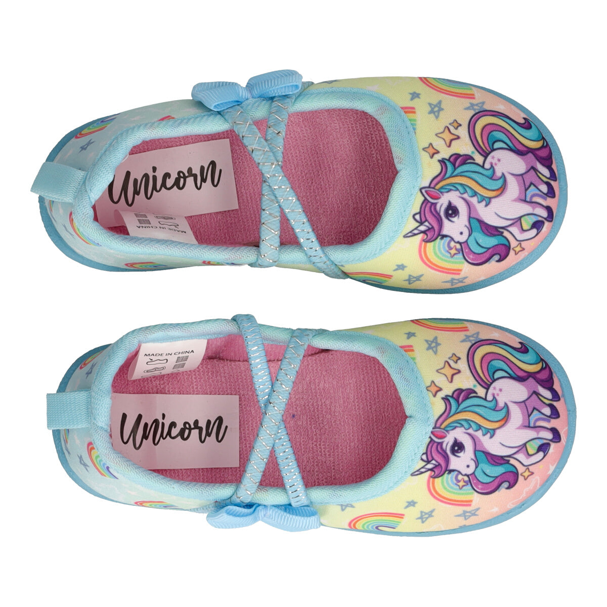 Pantofole Bambina Azzurre - Unicorn