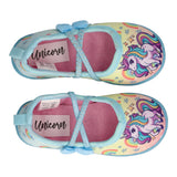 Pantofole Bambina Azzurre - Unicorn